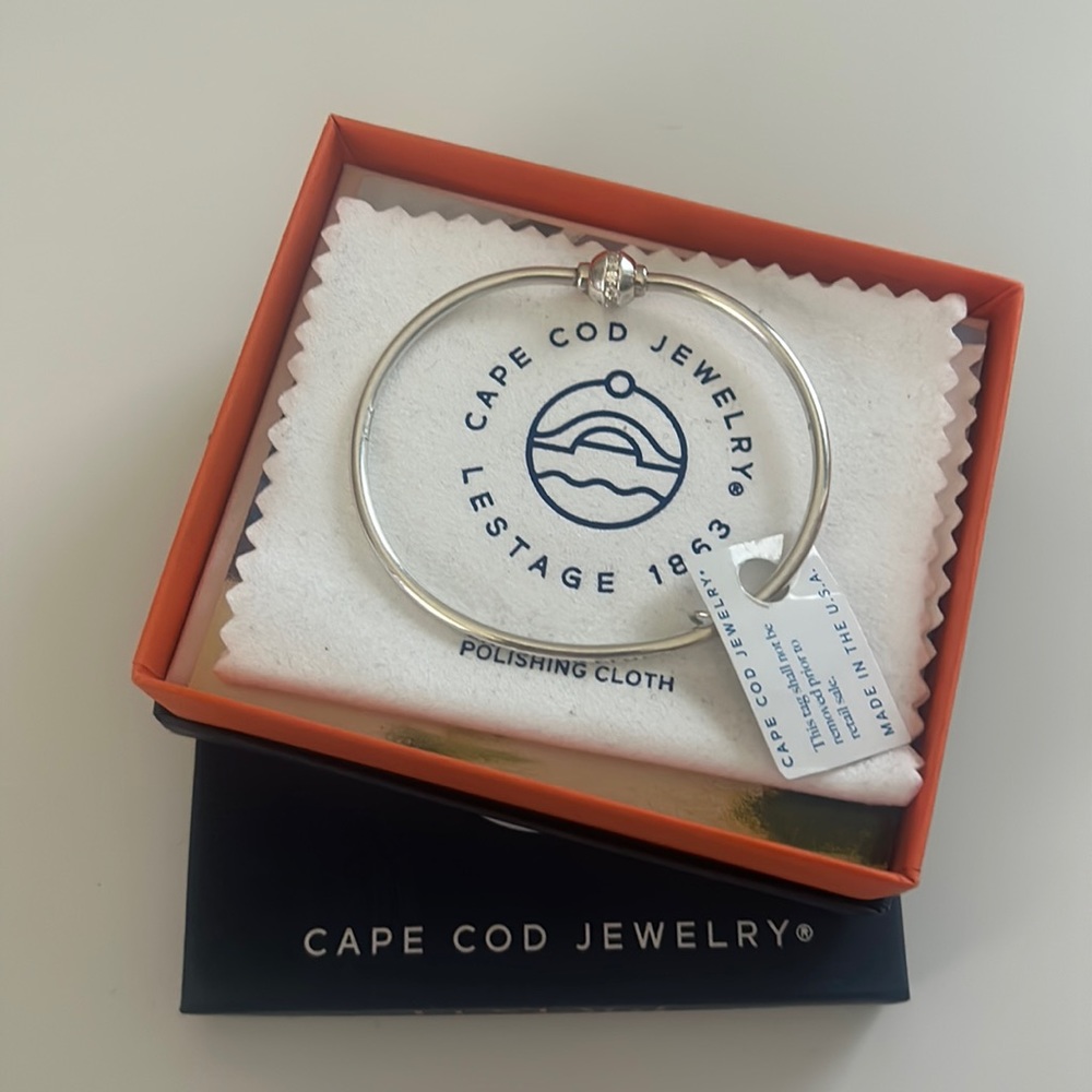 LeStage Cape Cod CZ Single Ball Bracelet, size 7